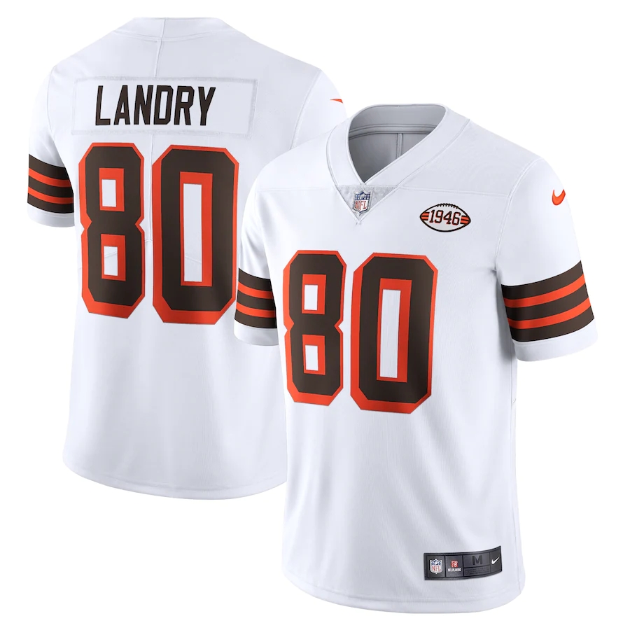 Cheap Men Cleveland Browns 80 Jarvis Landry Nike White 1946 Collection Alternate Game NFL Jersey